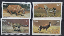 Südafrika 1976 Wildlebende Säugetiere Mi 500/03** - Nuevos