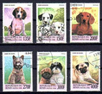 Bénin 1998 Chiens (4) Yvert N° 838 à 843 Oblitérés Used - Benin - Dahomey (1960-...)