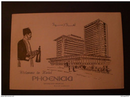 LIBAN LIBANO LEBANON BEYROUTH HOTEL PHOENICIA Livret Apporte Souvenir Photographie - Lebanon