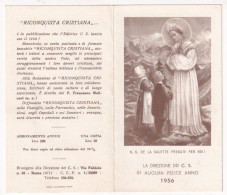 Calendarietto - La Direzione Dei C.s. - Roma - Anno 1956 - Klein Formaat: 1941-60