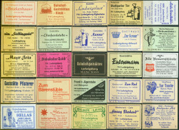 25 Alte Zündholzschachteletiketten - Gasthausetiketten Aus Deutschland #643 - Matchbox Labels