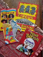 Circus Toni Boltini Cirque Zirkus Programma's Konvolut Programmes 4 X 1970's - Programs