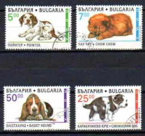 Chiens Bulgarie 1997 (8) Yvert N° 3704 à 3707 Oblitérés Used - Chiens