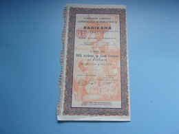 (déco) BADIKAHA (titre De 10 Actions) Cote D'ivoire - Autres & Non Classés