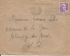 France, N°811 Seul Sur Lettre Du 13/10/1948, Cachet à Date De Rouen-gare - Cartas & Documentos