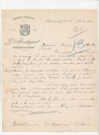 16-G.Montigaud...Quina-Cognac..Châteauneuf ....(Charente)...1917 - Andere & Zonder Classificatie