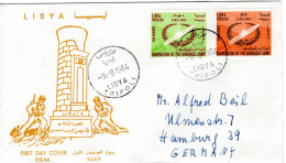 LIBYA 9.8.1964; Journée De L'Armée; Mi-N° 156 + 157;  FDC - Libia