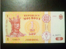 Billet De Banque De Moldavie 1 Leu 1994 - Moldavia