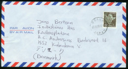 Br Japan, Osaka 1989 Airmail Cover > Denmark #bel-1075 - Cartas & Documentos