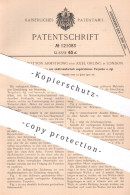 Original Patent - James Tarbotton Armstrong , Axel Orling , London , England , 1900 , Torpedo Mit Elektromotor - Antrieb - Historische Documenten