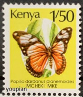 Kenya 1990, Butterfly, MNH Single Stamp - Kenya (1963-...)