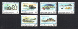 Ross Dependency 1982 Set Definitive Antactics Stamps (Michel 15/20) MNH - Nuevos