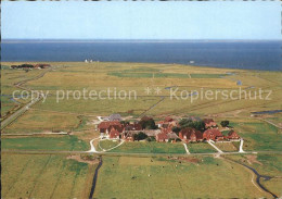 72148639 Hallig Hooge Fliegeraufnahme Hanswarft Und Backenwarft Hooge - Andere & Zonder Classificatie