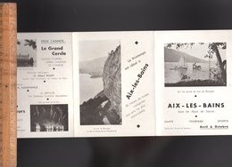 Dépliant Touristique : AIX LES BAINS Savoie  / 3 Volets  C.1930 /  Solarium Tournant Du Dr Saidman - Reiseprospekte