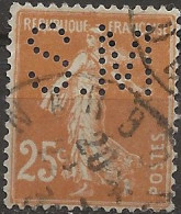 France N°235 Perforé S.M 165 (ref.2) - Used Stamps