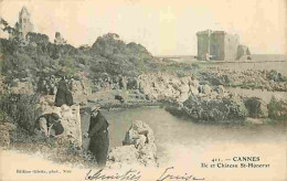 06 - Cannes - Ile Et Château St Honorat - Animée - CPA - Voir Scans Recto-Verso - Cannes