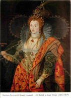 Art - Peinture Histoire - Isaac Oliver - Rainbow Portrait Of Queen Elizabeth I - Home Of The Marquess Of Salisbury - CPM - Geschiedenis