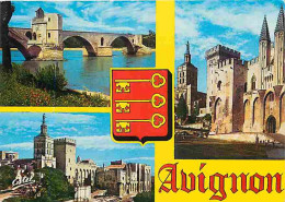 84 - Avignon - Multivues - Blasons - Flamme Postale - CPM - Voir Scans Recto-Verso - Avignon