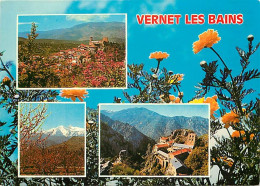 66 - Vernet Les Bains - Multivues - Fleurs - CPM - Voir Scans Recto-Verso - Autres & Non Classés