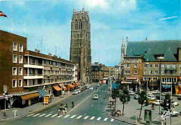 59 - Dunkerque - La Place Jean Bart - Le Beffroi - Automobiles - Commerces - Carte Neuve - CPM - Voir Scans Recto-Verso - Dunkerque