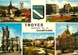 10 - Troyes - Multivues - Blasons - CPM - Voir Scans Recto-Verso - Troyes