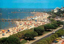 33 - Arcachon - La Plage Et Les 2 Jetées - Automobiles - Bassin D'Arcachon - CPM - Voir Scans Recto-Verso - Arcachon