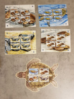SAO TOME AND PRINCIPE TURTLES 2002 -4 MINIATURE SHEETS MNH - Tortugas