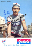 PHOTO CYCLISME REENFORCE GRAND QUALITÉ ( NO CARTE ), CHARLY GAUL TEAM GAZZOLA 1962 - Cycling