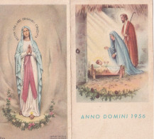 Calendarietto - Madonna - Natività - Anno 1956 - Tamaño Pequeño : 1941-60