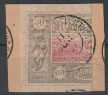 COTE SOMALIS - 13C  30C MOITIE DE TIMBRE SUR FRAGMENT OBL USED COTE 100 EUR - Gebraucht