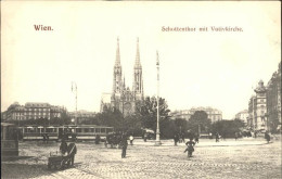 72147599 Wien Schottenthor Mit Votivkirche Strassenbahn  - Otros & Sin Clasificación