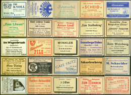 25 Alte Zündholzschachteletiketten - Gasthausetiketten Aus Deutschland #654 - Matchbox Labels