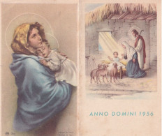Calendarietto - Natività - Anno  1956 - Tamaño Pequeño : 1941-60