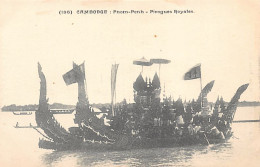 Cambodge - PHNOM PENH - Pirogues Royales - Ed. V. Fiévet 196 - Cambogia