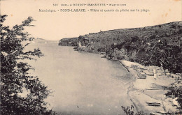 Martinique - FONDS LAHAYE - Filets Et Canots De Pêche Sur La Plage - Ed. A. Benoit-Jeannette 537 - Andere & Zonder Classificatie