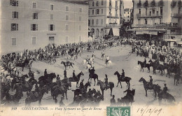 Algérie - CONSTANTINE - Place Nemours, Un Jour De Revue - Ed. L.L. Lévy 109 - Konstantinopel