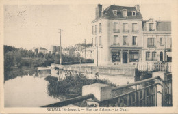 Rethel (08 Ardennes) Vue Sur L'Aisne Le Quai - édit. Wilmet Circulée 1939 - Rethel