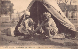 India - World War One - Hookah Smoker In The Camp Of The Indian Army In Marseille, France - India