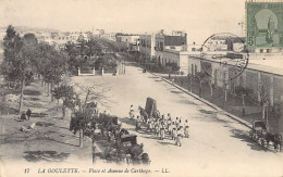 Tunisie - LA GOULETTE - Place Et Avenue De Carthage - Ed. L.L. Lévy 17 - Tunesien