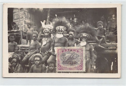 Papua New Guinea - Native With Mouth Disks - REAL PHOTO - Publ. Unknown (Kodak A - Papua Nueva Guinea
