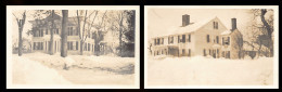 NORTHAMPTON (MA) The Oldest House In Northampton - Set Of 2 Real Photo Postcards - Year 1920 - Northampton