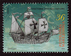 Macedonia 2006 Christopher Columbus Explorer Five Century Of Death Sailing Ship Santa Maria MNH - Macédoine Du Nord