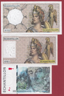 France 6 Billets Fictifs Testeur Distributeur 200 F"Montesquieu"-100Fr "Delacroix"- 200Fr "Eiffel" *10 -20-50 Euros -UNC - Fictifs & Spécimens