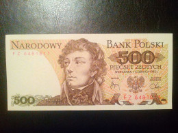 Billet De Banque De Pologne 500 Zloty 1982 - Andere - Europa