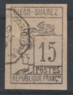 DIEGO SUAREZ - 8  15C NOIR PROFILS OBL USED COTE 120 EUR - Unused Stamps