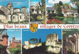 *CPM - 19 - Les Plus Beaux Villages De Corrèze - Multivue - Blason - Other & Unclassified