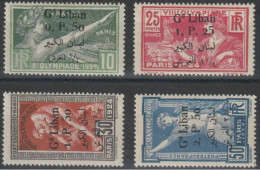 GRAND LIBAN - 45/48 JEUX OLYMPIQUES SURCHARGE NEUF* TRACE CHARNIERE COTE 180 EUR - Unused Stamps