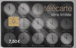 CARTE-PUCE-7.5€-CC-FT8-CADRANS HORAIRES- Exp 30/06/2012-Utilisé- TBE - Non Classés