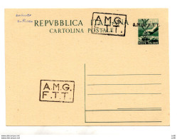 Trieste A - C.P. Lire 12 Democratica N. C3B Con Soprastampa A Mano A + B - Nuova - Mint/hinged