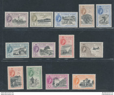 1956 Sierra Leone - Stanley Gibbons N. 210/22 - Elisabetta II E Vedute - 13 Valori - MNH** - Autres & Non Classés